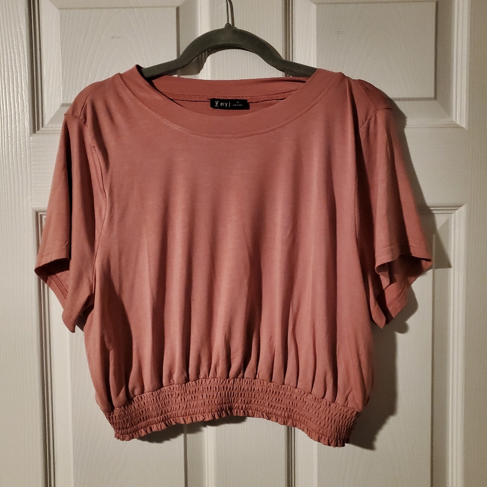 Very J blush Crop top